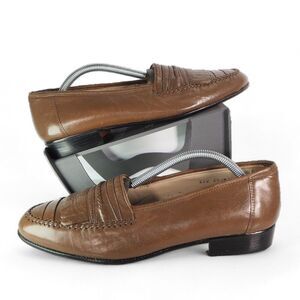 Stacy Adams Vintage Kiltie Brogue Leather Loafers 20JM10 Brown Men's 10